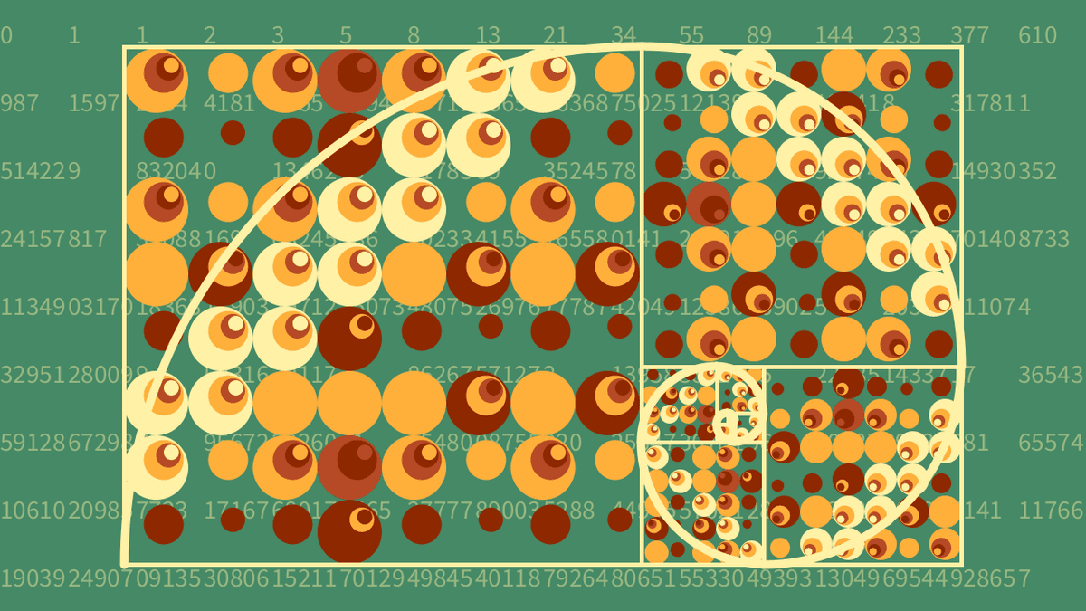Thumbnail cover image "Pingala", A Fibonacci sequence based generative art piece